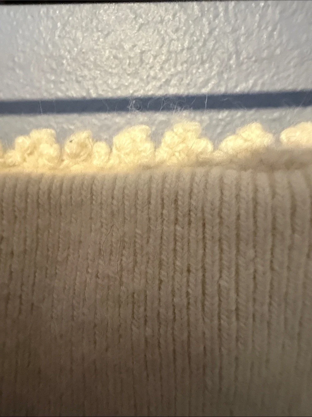 Ralph Lauren Girls Cream Knit Crochet Ruffle Skirt Elastic Waist Size 5